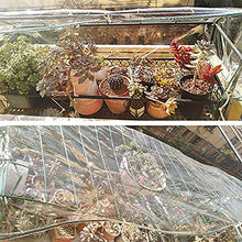 Plant Cover Transparent Tarpaulin, Transparent Pvc Tarpaulin Waterproof, With Eyelets, Dustproof, Tear And Cold Weather Resistant Cover, Soft Glass, Clear Tarp Cover, For Outdoor Canopy, Patio Enclosu