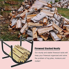 LFSDFJ Firewood Rack Curved Lumber, Stove Log Kindling Stacker, Waterproof Outdoor Storage for Deck, Patio, Porch, Lawn, and Wood Burner,Firewood Rack