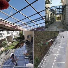 Polycarbonate Sheets All-Weather Outdoor Greenhouse Covering, Plastic Roofing Sheets Rainproof Insulation Protection(1.56x442m)