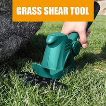 10.8V Hedge Trimmer Grass Shear, 2-in-1 Electric Small Hedge Trimmer, Handheld Grass Trimmer One-Handed IP67 Waterproof, with 2 Interchangeable Blades & 2pcs Rechargeable Batteries