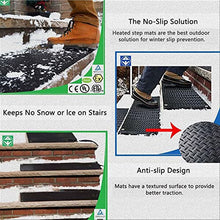 Non-Slip Snow Melting System Heated Walkway Mat, Heated Ice and Snow Melting Mats for Stairs, Heated Outdoor Mats, Keep Your Path Safe and Clear This Snowy Winter Season,13 * 60inch(33 * 152.4cm)