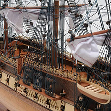 Old Modern Handicrafts USS Constitution Model Ship with Display Case Multicolor