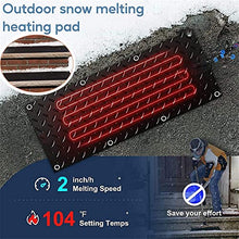 Heated Snow Melting Mats for Stairs - Snow Melting Mats for Winter Snow Removal - Heated Outdoor Mats - No-Slip Stair Heating Mats (10" x 30"),6 Pack