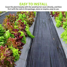 YYHJ Weed Barrier Landscape Fabric,Heavy-Duty Garden Erosion Control Blanket,Ground Cover UV Stabilised Control Sheet 90g/m²,Weeds Block Gardening Mat,for Outdoor Gardens Lawns and Walkways
