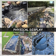 Gaommini HDPE Pond Underlay 4x5m 5x6m 6x7m 7x8m 8x10m 10x12m Garden Fish Pond Liners Sealing Film Pond Membrane for Outdoor Ponds Fountain Waterfall, Fish Pond Film(32.8x39.3ft)