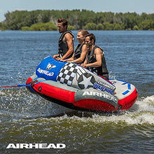 AIRHEAD Chariot Warbird 3 Towable Tube Grey Blue Red