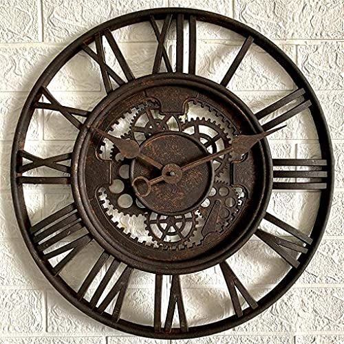 EHVYBDX Outdoor Garden Wall Clock Old Style Quartz Clock Garden Clocks Outdoor Waterproof Creative Home Furnishings Outdoor Wall Clock