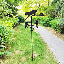 Weathervane - Cat Catch Mouse Weather Vane Stainless Steel Retroc Wind Vane for House Garage Cupola Garden Roof Paddock Wind Direction Indicator (Size : Figure 3) (Figure 1)
