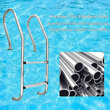 LYSSJBH Pool Hand Rail Handrail Stainless Steel Swimming Pool Rail Pool Railing Swimming Pool Escalator with Non-Slip Swimming Pool Ladder Pedal for Pools Hotels Water Parks
