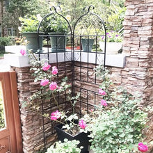 leoglint 4 Pack Metal Garden Trellis 71" x 19.7" Rustproof Trellis for Climbing Plants Outdoor Flower Support Black