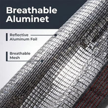 95% Aluminum Shade Cloth,10'x25' Car/Dog Sun Reflective aluminet tarp