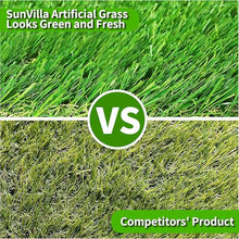 SunVilla Artificial Grass Rug Indoor Outdoor 13ft x 25ft Green/Olive Green/Yellow