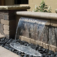 Atlantic Water Gardens CFKIT24SW Complete Sol White Colorfalls Lighted Falls Kit - 24" Spillway, Basin, Pump, Hose & Fittings