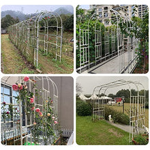Large Garden Arch, Weatherproof Rose Arch,Plants Climbing Pergola Arch Arbor,High Performance Garden Arches,for Indoor, Outdoor, Garden, Lawn, Backyard, Patio, Porch, Etc (White 500cm/196.8in)