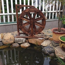 Water Wheel Fountain,Garden Water Fountain,Wheel Waterfall Wooden Outdoor Wheels Fountain,Vintage Rustic Ornamental Pond Decorative Outdoor Indoor Balcony for Bird Bath,Fish Tank,Pond (Size : Diamete