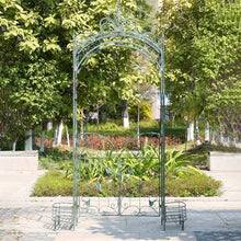 OREKPOT Garden Arch Trellis, Metal Pergola Arbor, Heavy Duty Arbour Archwayfor Ceremony Decoration Outdoor Lawn Backyard Climbing Plant Lawn，200cm/78.7in