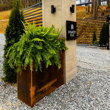 Modern COR-TEN Steel Rectangle Planter Box (32-in L x 14-in W x 30-in T)