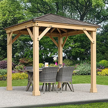 Yardistry 8 x 8 Meridian Gazebo Brown