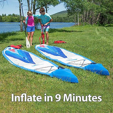 Sea Eagle NeedleNose 14’ Inflatable Lightweight High Pressure Drop Stitch Stand Up Paddle Board SUP Blue/White/Gray