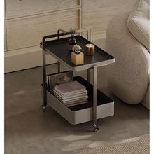 CHmrfvqtus Couch Side Table Light Luxury Bedroom Room Movable Side Table Living Home Creative Trolley Decoration