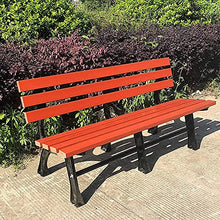 Rsmmpqa Park Terrace Bench Outdoor Bench, Weatherproof Garden Bench with Cast Aluminum e and Anticorrosive Plastic Wood, 2-3 Seat (Size : 120X38X73CM) ()