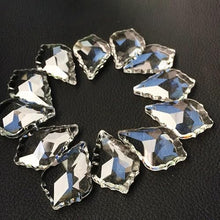 Chandelier Crystal Prisms Pendants 192pcs/lot 50mm Crystal Maple Leaf suncatcher Pendants Clear K9 Glass Crystal Maple Leaf Shape Chandeliers Parts Chandelier Crystal Prisms Pendants