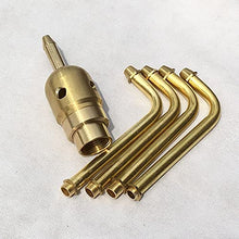 HIONJIN New 1/2" 3/4" 1" 1.5" Brass Rotating Fountain Nozzles Garden Pond Fountain Nozzles(2 inch DN50)