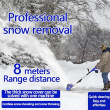 KJLYLPP Cordless Snow Shovel,20v Plow Snow Removal Width 32cm, Battery Powered Snow Thrower,1200w High Power Electric Snow Shovel for Driveway Clearing