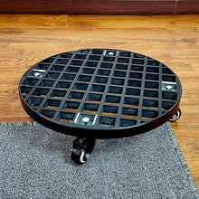 QUANGJN Heavy Duty Plant Caddy with Industrial Grade Pu Caster Wheels, Load Bearing 440Ib,Round Large Rolling Plant Stand Dolly with Aluminum Edge,for Moving Potte,Red-51cm/20in