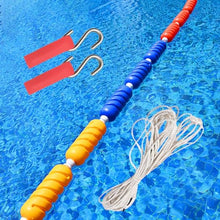 Pool Rope Floats to Divide Pool, 10 18 16 20 56 60 Feet 82 FT Floating Swimming Lane Line Buoy with Nylon Cords & 2 Hooks for Dividing Deep Shallow Water, Children Adults Safety Watershed ( Color : Wi