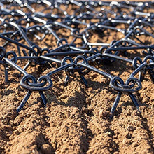 Titan Attachments Heavy Duty Drag Harrow 7 FT x 8 FT Leveling Grading Steel Mesh, 3/8in Tines, Tow Behind Agricultural-Style Drag