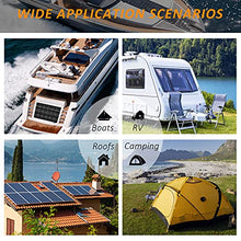 Flexible Solar Panel 120W 12V Monocrystalline Bendable - 12 pcs 120 Watt 12 Volt Flexible Mono Solar Panels Charger Off-Grid for RV Boat Cabin Van Car Uneven Surfaces