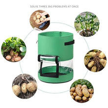 2 Size Plant Grow Bags Potato Bag Home Garden Pot Greenhouse Vegetable Growing Bags Moisturizing Garden Bag Tools (Color : C2 Size : 7 Gallon 30x35cm) (A1 7 Gallon 30x35cm)