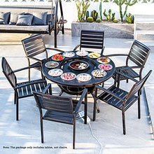 cfycfy987 Grilling Table Outdoor Barbecue Tables Courtyard Terrace Garden Electric Baking Carbon Furniture Cast Aluminum Outdoor(100cm)