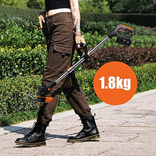 AMYYTL Electric Lawn Mower, 1800W Portable Battery Electric Rotary Lawn Mower, Lightweight and ding Pruning Tools, 6000mA Battery, Adjustab