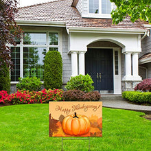 Yard Sign Happy Thanksgiving Turkey Day Lawn Decoration 18" x 12