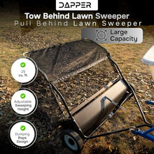 Dapper Supply 42" Tow Behind Lawn Sweeper 25 cu. ft. Bag