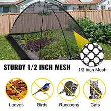 Pond Cover Dome Garden Pond Net Mesh Dome Pond Net Covers with Zipper Wind Rope Nylon Pond Netting for Pond Pool Garden (Color : Black Size : 9x12FT)