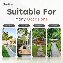JARDINA Outdoor You Living 9-Piece Rattan Patio Dining Set with Extendable Aluminum Table for 8 Chairs