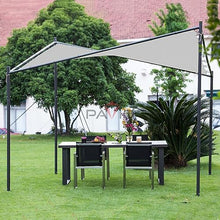 Patio Paradise 15' x 30' Waterproof Shade Cloth with Grommets, 260GSM Sun Shade Sail Rectangle Screen Fabric Patio Cover Pergola Shade Replacement Canopy for Outdoor Garden Backyard, Light Gray
