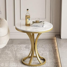 Couch End Table Rock Slab Side Table Living Room Rock Slab Small Coffee Table Sofa Corner Table Simple Movable Balcony Small Round Table Side Cabinet Corner Tables for Living Room(C,60cm)