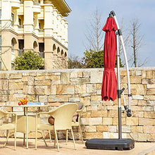 MidiLi Household Garden Parasol, Foldable Outdoor Beach Umbrella, Umbrella Surface Angle Adjustable, Sun Umbrella, Sunshade And Rainproof, For Balcony, Courtyard, Diameter: 2.7M