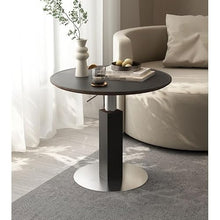 AERWYTRFS Nightstand Sofa Table Movable Sofa Side Table Living Room Small Round Dining Can Be Raised and Lowered Cart