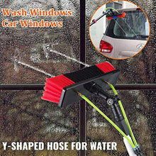 Window Cleaning Brush Water Fed Pole Kit Solar Panel Cleaning Equipment Tool Photovoltaic Module Cleaning Tool The Length of The Telescopic Rod Can Be Adjusted Freely,36FT/11M