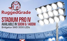 RuggedGrade 500W StadiumPro IV Series LED Flood Light Wattage Selectable