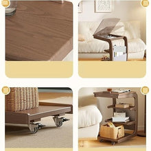 CHmrfvqtus Couch Side Table Mobile Living Room Side Table with Wheels Bedside for Bedroom Sofa Multi-Functional Home