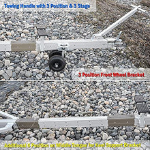 Seamax Aluminium Portable Boat Dolly Set with Handle Silver