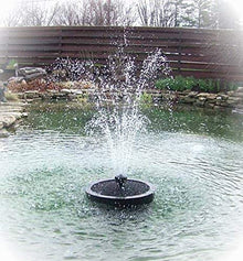 Custom Pro 6000 Floating Pond Fountain and Aerator with Multi Tier Nozzle, 24 Inch Diameter Float, 100 Foot Power Cord Black