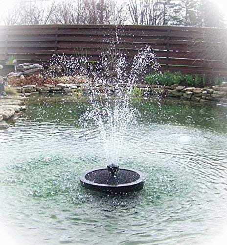 Custom Pro 6000 Floating Pond Fountain and Aerator with Multi Tier Nozzle, 24 Inch Diameter Float, 100 Foot Power Cord Black