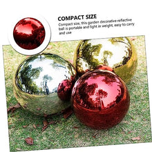 mirror finish garden ball,gazing balls, Ball garden gazing ball prom boutique polishing ball Mirror decorate mirror ball gazing balls for gardens Christmas tassel exquisite gazing ball ( Color : Red